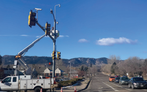 Traffic Management Using GRIDSMART high-tech SMARTMOUNT2025 intersection control system.