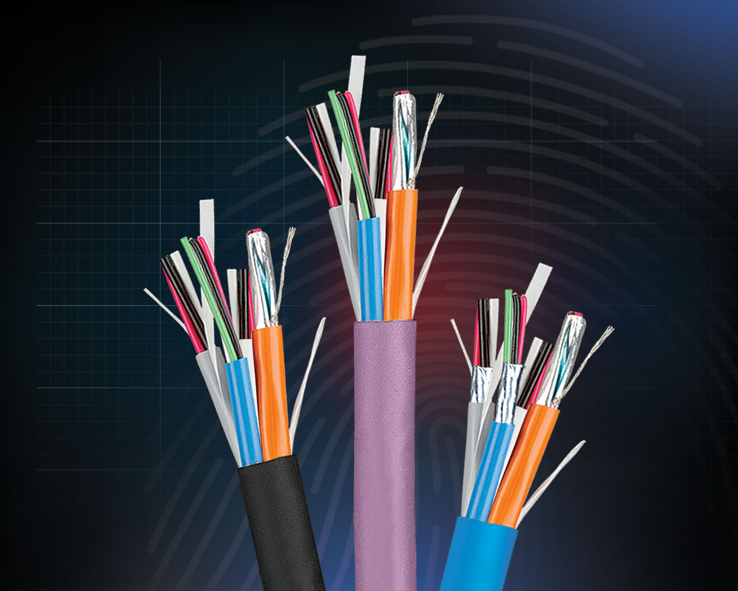 Access control cable, Card reader cables, Security cables, osdp reader, osdp vs. Wiegand, osdp cable, Wiegand, bundled cable, composite cable, outdoor cable, copper cable, alarm cable, shielded cable, plenum rated, security cable, control cables