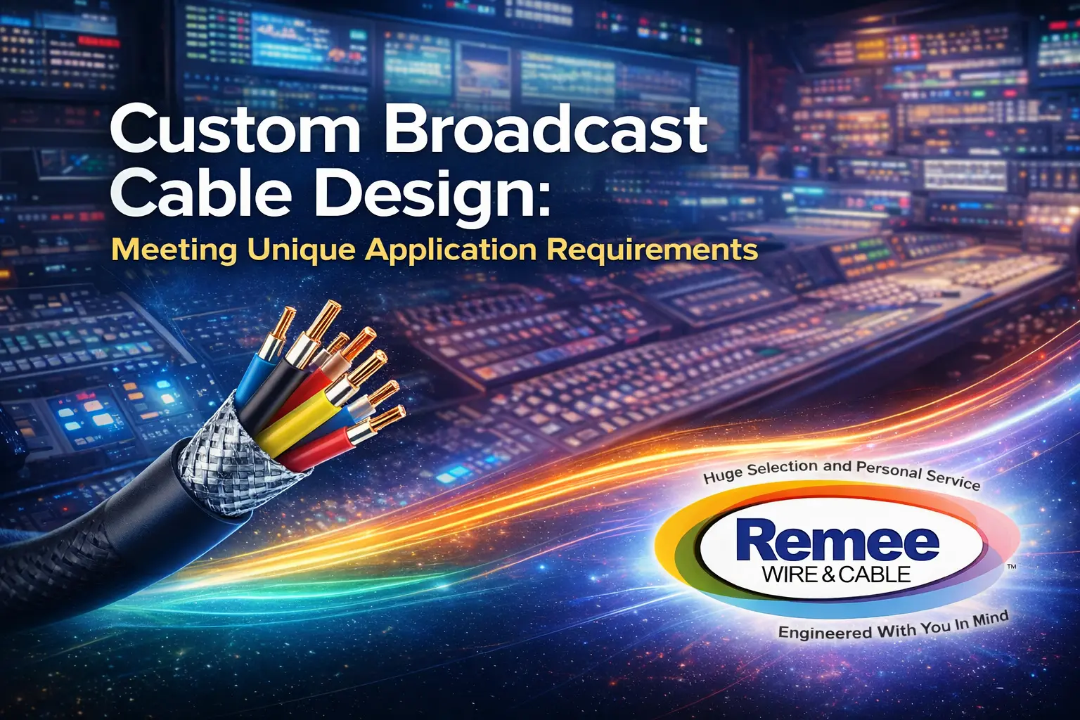 Custom Broadcast Cable Design: Meeting Unique Application Requirements