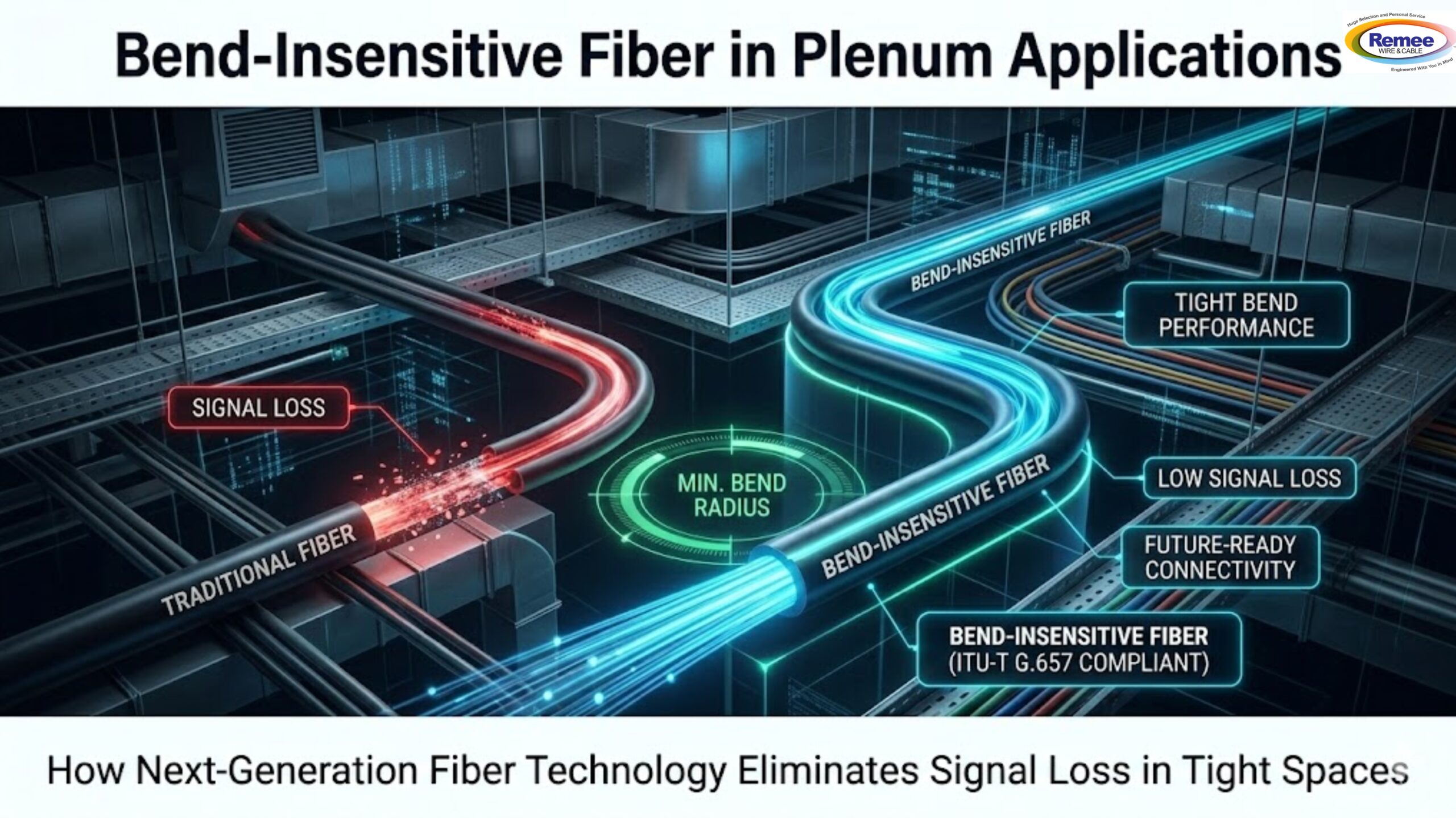 Bend-Insensitive Plenum Fiber Optic Cable
