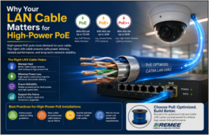 LAN Cable Matters for High-Power PoE